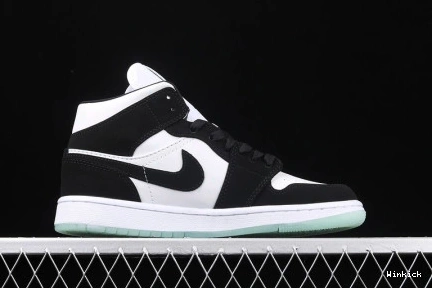 WHITE 1 MID BQ6931-103 (GS) JORDAN TEAL AIR TINT BLACK 1121